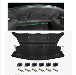 Car Rear Trunk Soundproof Cotton Mat Sound Proof Deadening Protective Cover Sticker For Tesla Model 3 2017 2018 2019 2020 2021