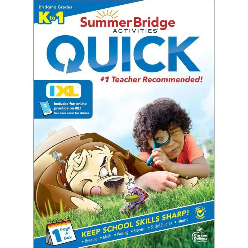 Summer Bridge Activities Quick Workbook Grade K1 Carson Dellosa Education Carson Dellosa Education 9781483874913 Book