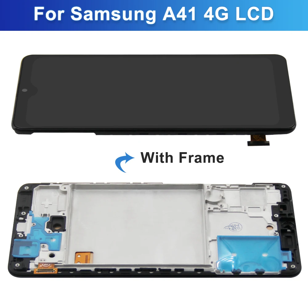 100% Test For Samsung Galaxy A41 SM-A415F A415 LCD Display Touch Screen Digitizer Assembly Replacement Parts For Samsung A41 lcd