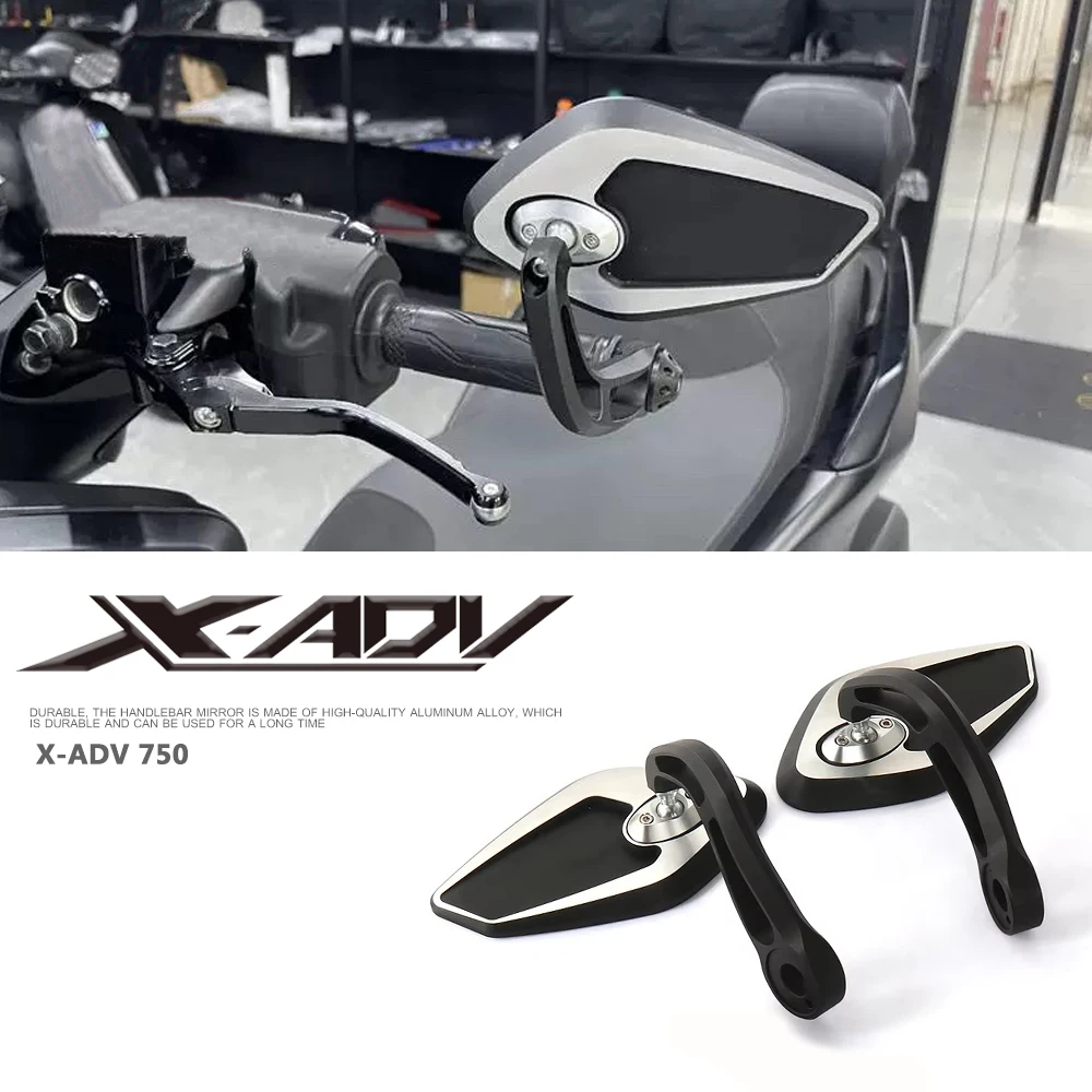 

For Honda X-ADV 750 XADV750 2021-2025 Motorcycle Accessories Bar End Mirror Handlebar Rearview Mirror Handlebar End Mirror Side