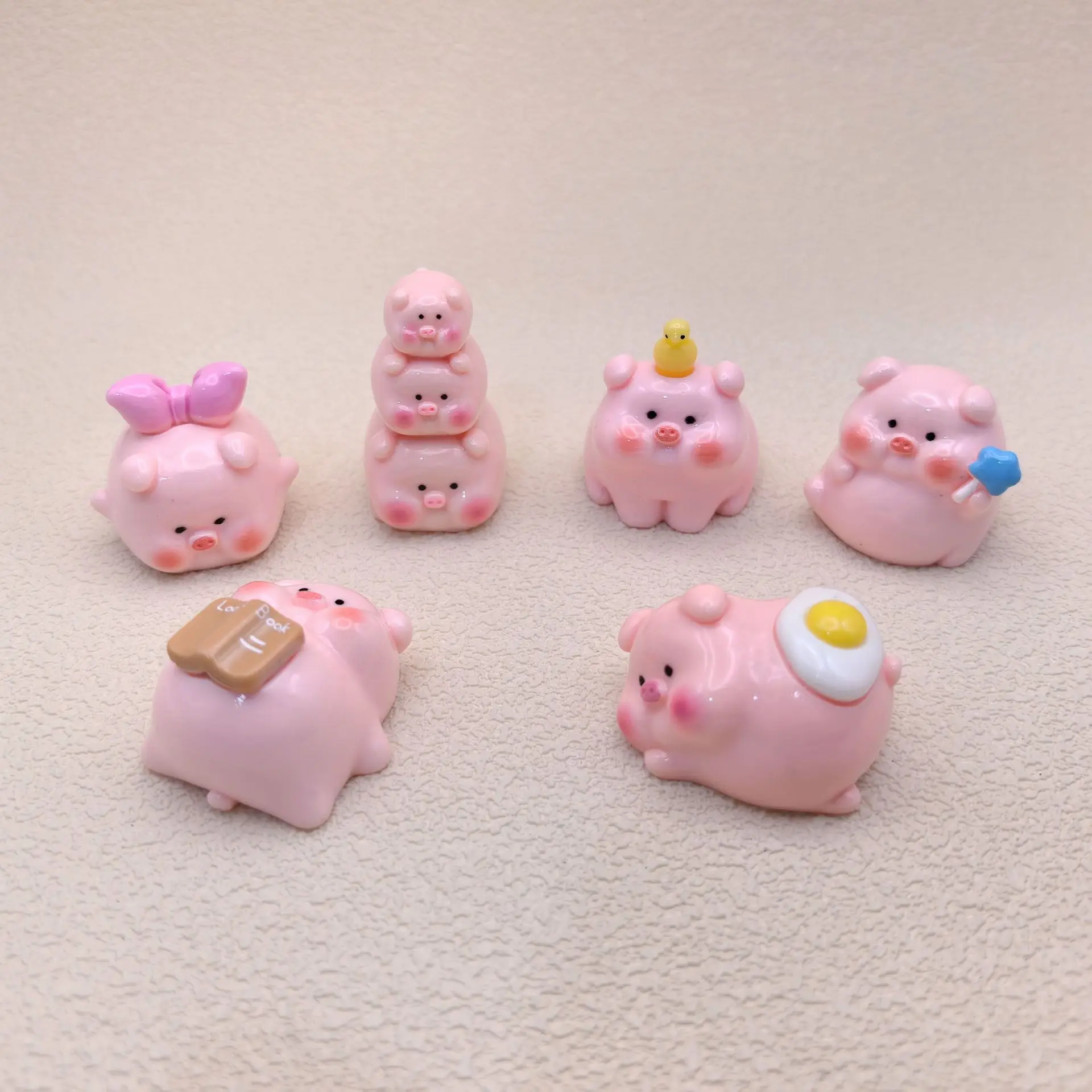 Cute Mini Animal Car Decor Fun Animal Rearview Mirror Interior Pendant Cute Pig Home Decor