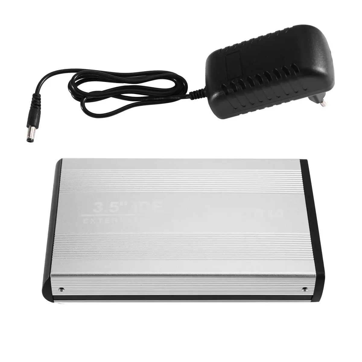 Mega Promoção 618: Caixa Externa IDE para HD/SSD de 3.5 Polegadas com USB 2.0 e Fonte de Alimentação (Plugue EU)