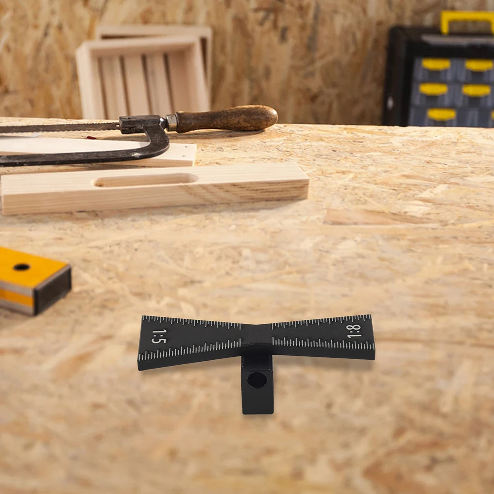 Carpentry Tool Dovetail Ruler Accurate Results Aluminum Construction Compact Size Easy To Use For Measurements