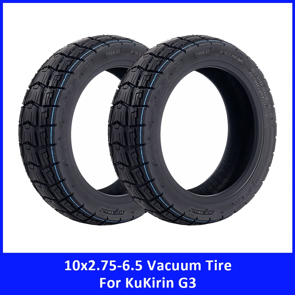 10x2.75-6.5 Vacuum Tire for Kugoo KuKirin G3 for SmartGyro Rockway C Electric Scooter Accessories Tubeless Tyre Replacement Part