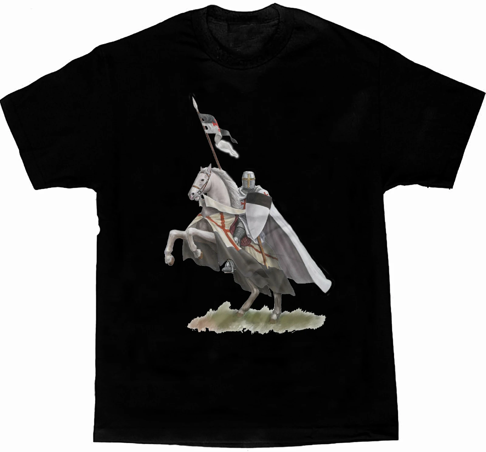 Cool Design Middle Ages Knights Templar Crusader T Shirt. Short Sleeve 100% Cotton Casual T-shirts Loose Top Size S-3XL