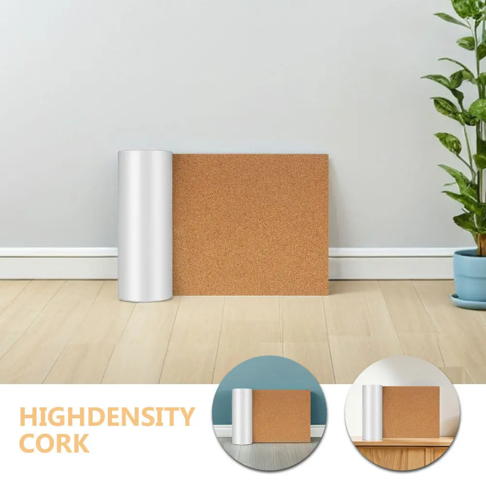 1 Roll Cork Drawer Liner High Density Nonslip Cork Sheet Board Protective Shelf Liner for Kitchen Bathroom Drawer Organizer