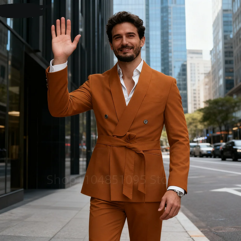 

Moda Nova Verde Формальный мужской смокинг из двух предметов для свадебной церемонии Выпускной бал Деловые мероприятия - зеленый костюм для курения для жениха