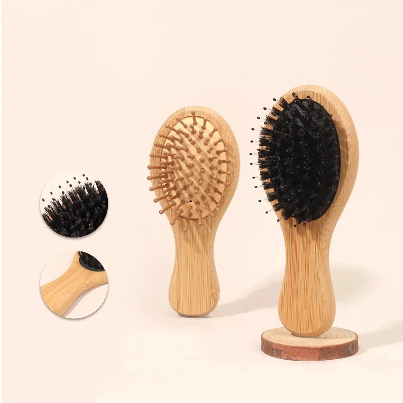 Bamboo Mini Airbag Comb Anti-static Air Cushion Design Reduce Hair Loss Nourishing Hair Essential Hair Styling Tools for Women​