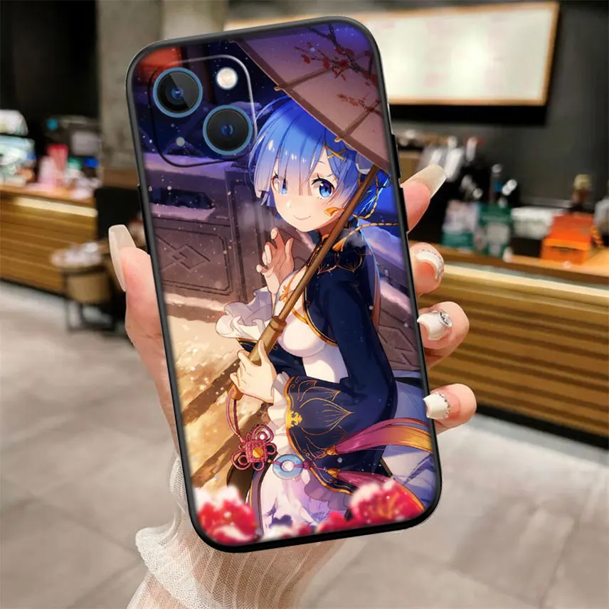Re Zero Emilia Ram Rem New High-End Shell Phone Case for Xiaomi Poco C40 C50 C51 C55 C65 C71 C75 F3 F5 F6 F7 M2 M3 Pro Ultra view 6