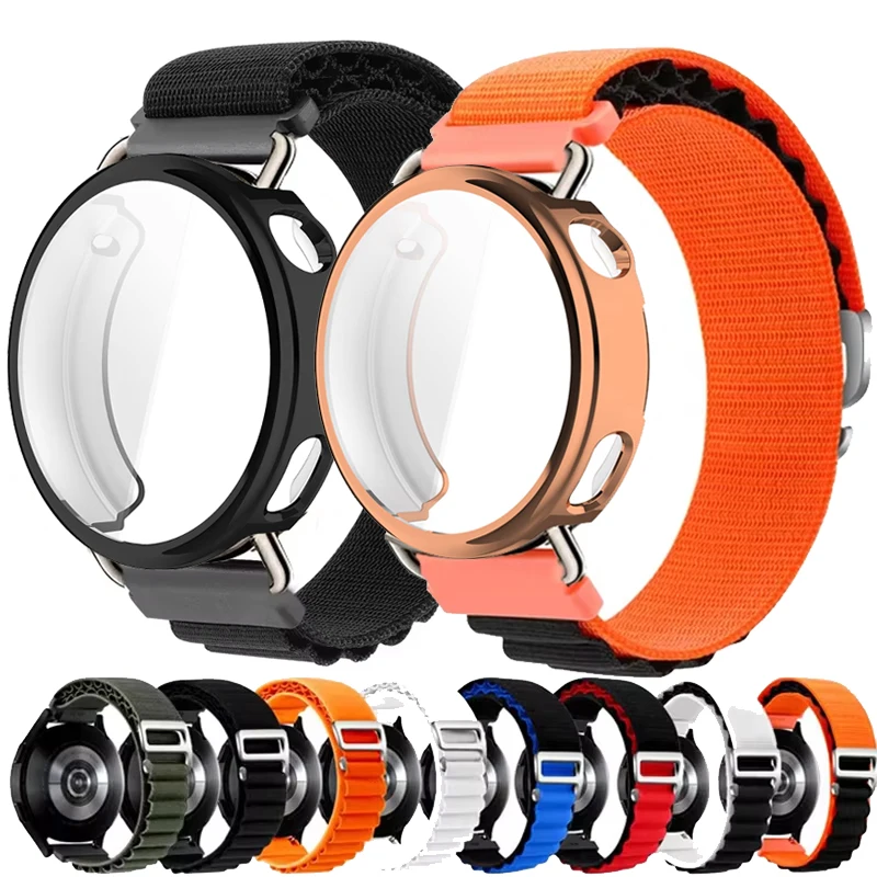 Alpine Loop Strap+Case For Xiaomi Watch S4 41mm Sport Nylon Wrist Band For Xiaomi S4 41MM Protective Shell Screen Protector Case