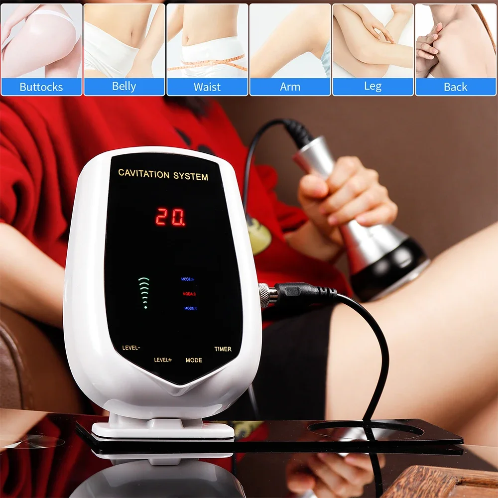 40K Ultrasonic Cavitation Weight Loss Massager Arm Leg Waist Belly Fat Removal Body Slimming Machine Cellulite Burning Device