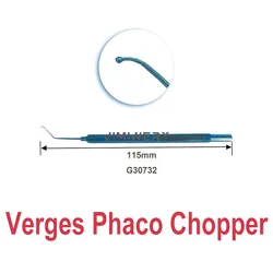 Verges Phaco Chopper Seibel Chopper Titanium Ophthalmic Surgical Instrument