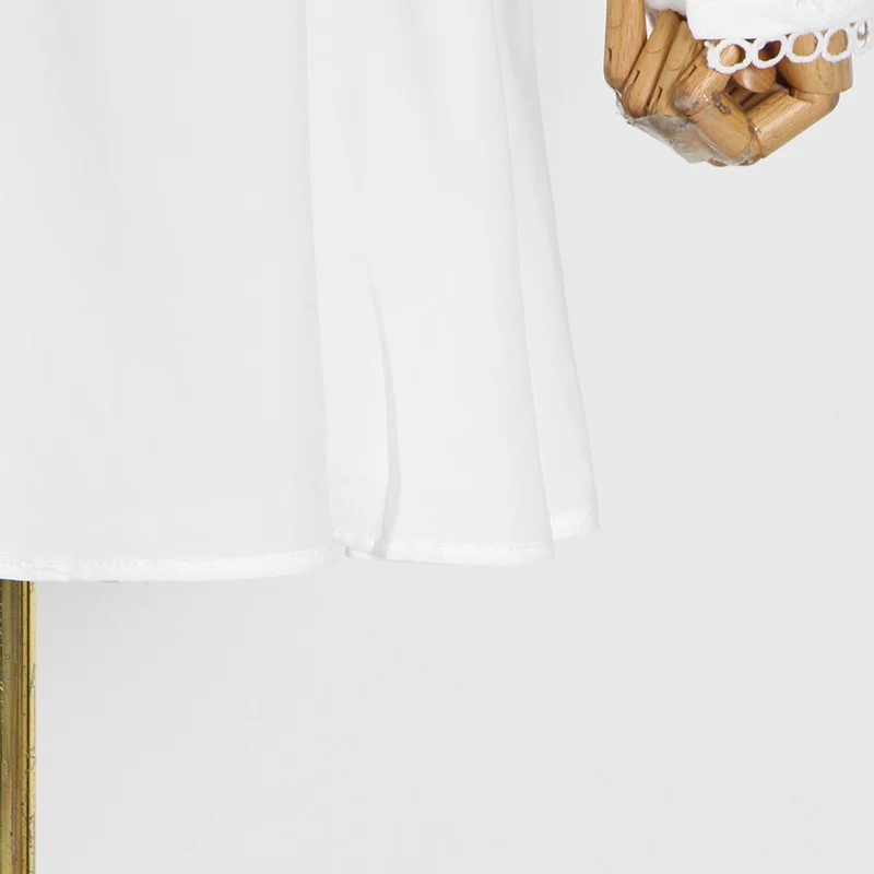 أنيقة الجوف خارج التطريز فستان الدانتيل الخريف ملابس النساء طويلة الأكمام ألف خط فساتين حفلة موسيقية فستان الحفلات نادي رداء فام