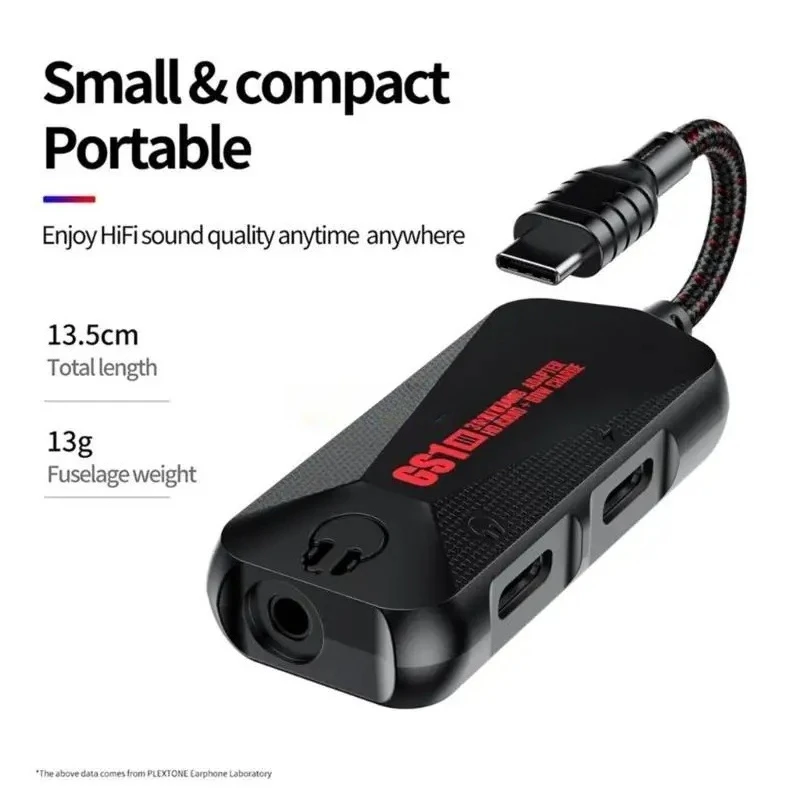 GS1 Chicken Game Phone Sound Card 3 in 1 Game Sound Card with Adapter Type-C to 3.5mm Fast