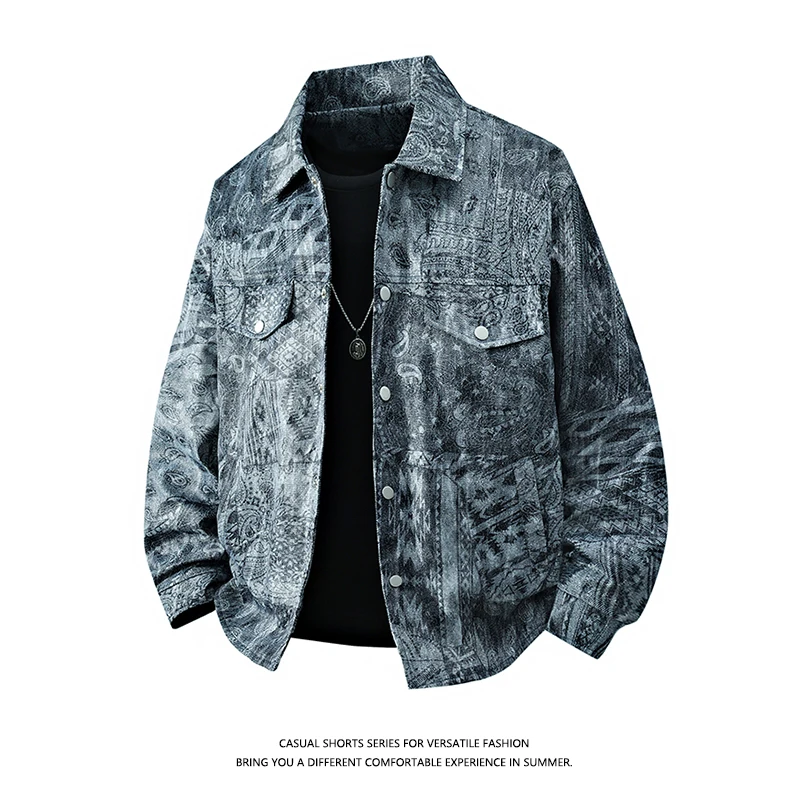 

Осенние куртки 2025 года, новое поступление, модное пальто, мужская классическая модная повседневная куртка для мужчин, весенние мужские повседневные куртки, размер M-4XL