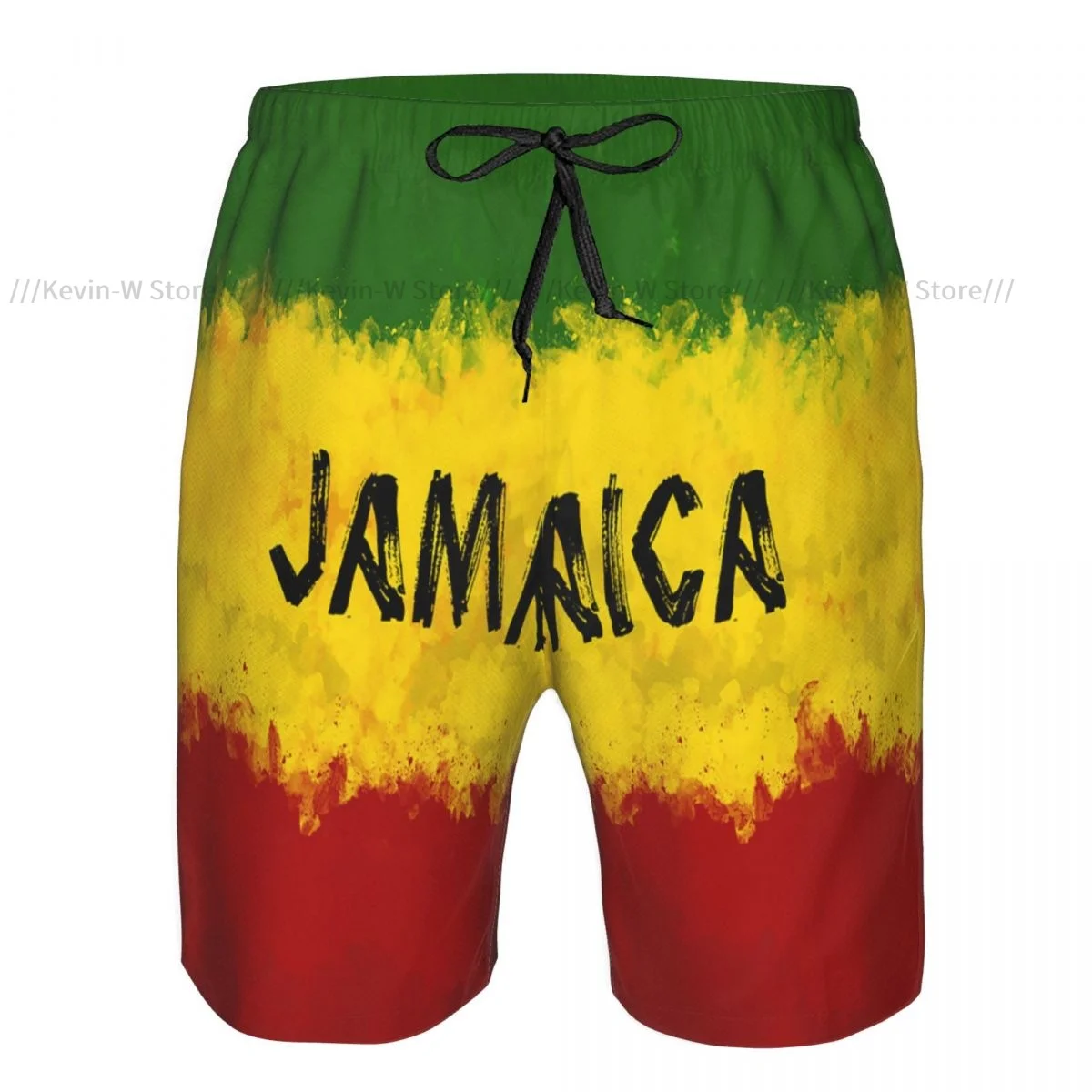 Mens Quick-drying Beachwear Jamaica Flag Swimsuit Men 2024 Bathing Suit Summer Men's Swimwear