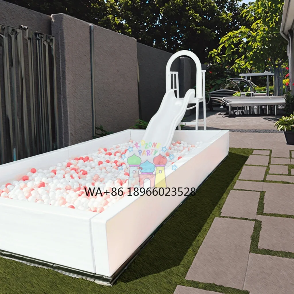 

Коммерческая детская игровая площадка, набор мягкого игрового оборудования, белая горка для помещений, яма для мячей