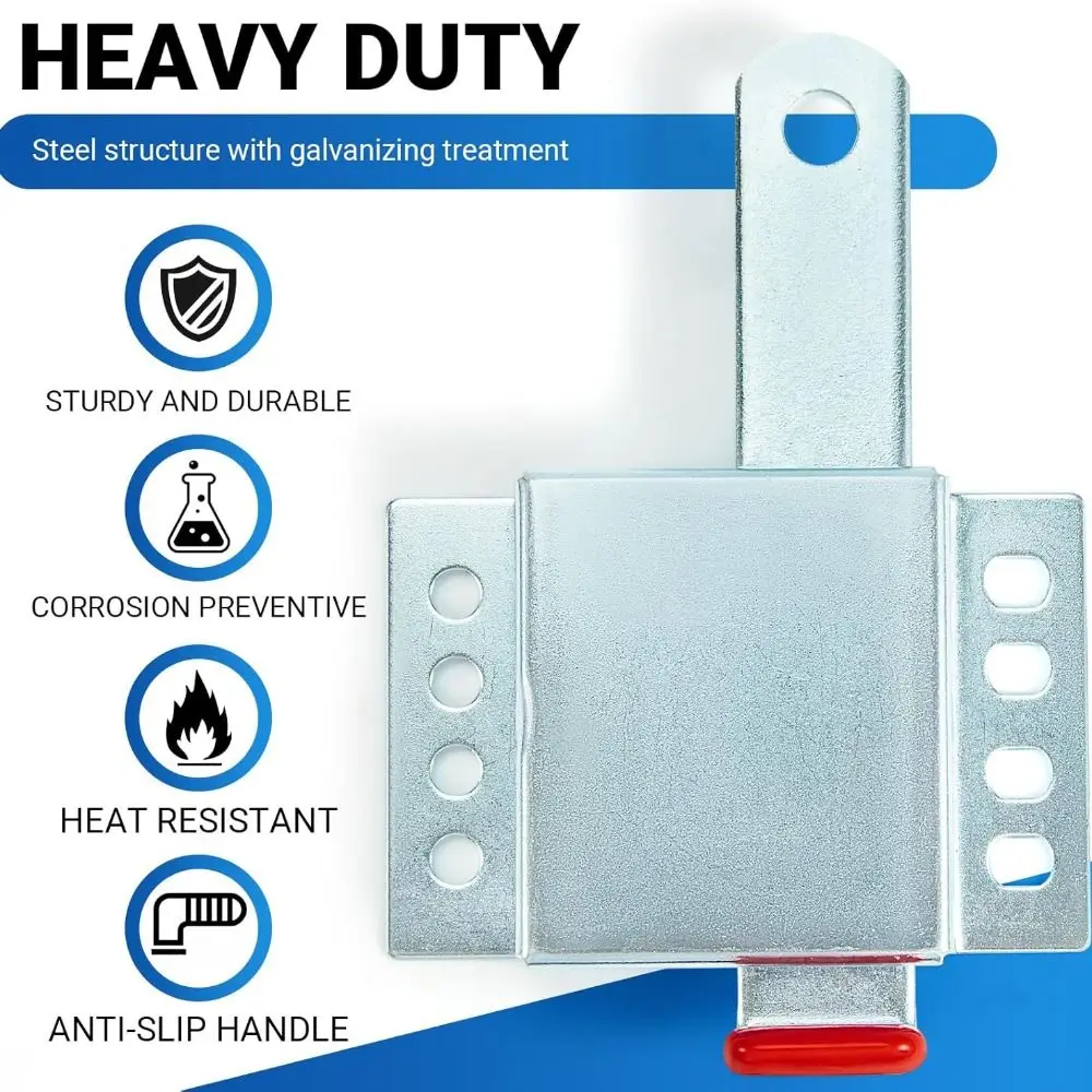 

Essential Galvanized Steel Garage Door Locks Thicken Heavy Duty Slide Latch Anti-Theft Door Locking Kit Garage Doors