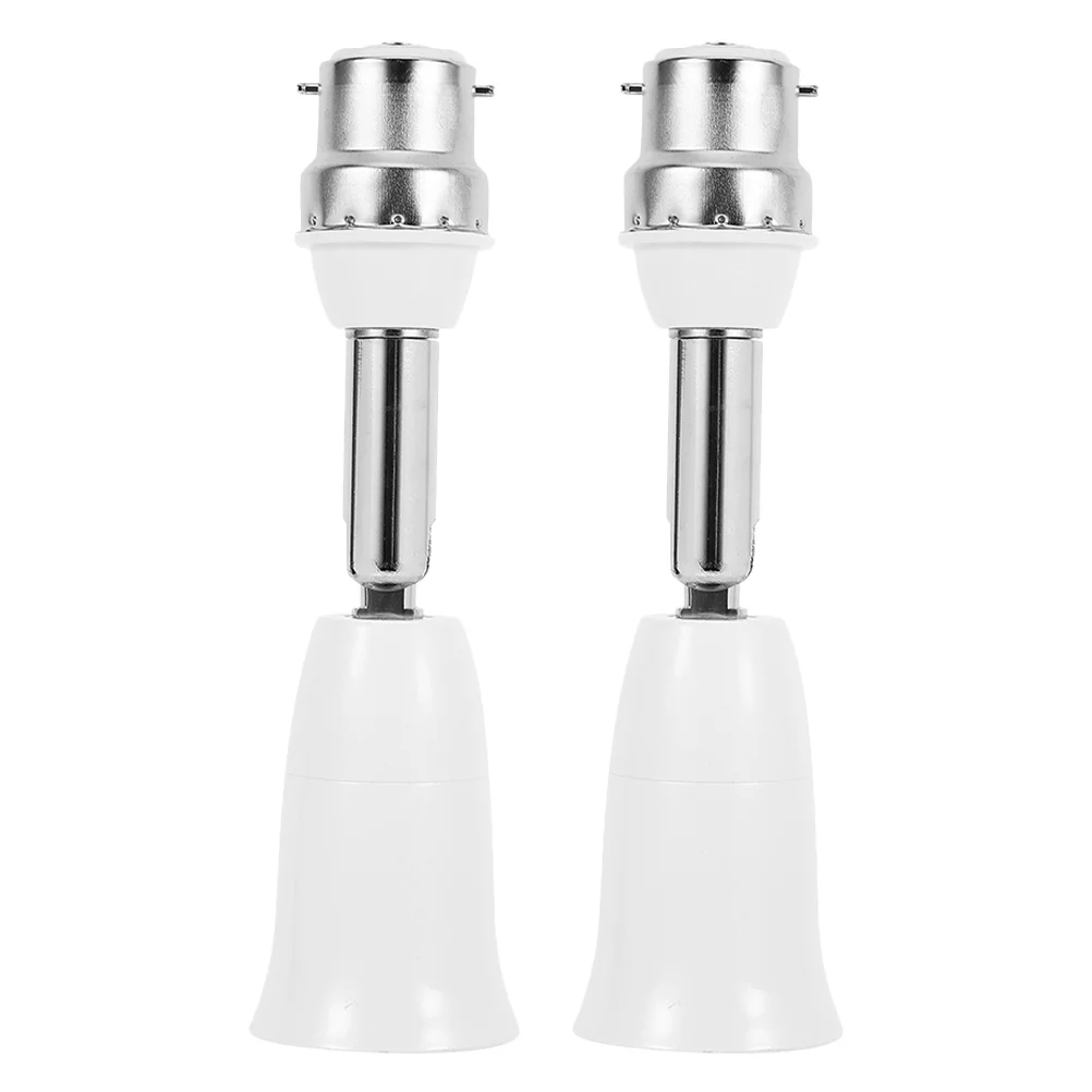 Adaptateur d'extension de douille d'ampoule E27, 2 pièces, avec Conversion B22 à E27, Support haute puissance 150W, tension 110V-250V pour intérieur et extérieur