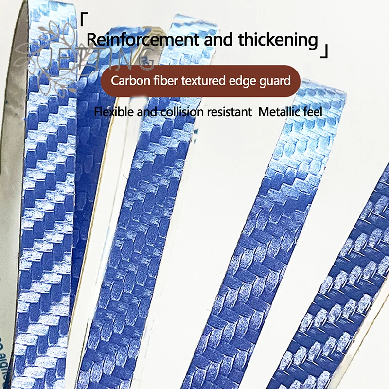 Hot 1Pc Table Tennis Racket Edge Tape Carbon Fiber Self-adhesive Ping Pong Bat Protective Side Tape Protector Width Of 6MM/8MM