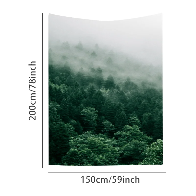 [Misty Forest Tapestry] Polyester Misty Forest Tapestry - 37x28