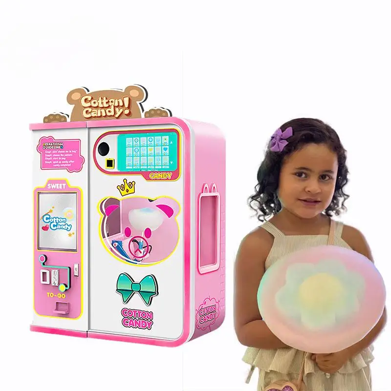 Automatic Marshmallow Vending Machine 2500W 22-inch Touch Screen 1-Year Warranty 8kg Capacity 30g Consumption AC Customized