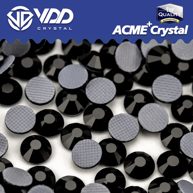 VDD AAAAA Top Qualität ACME + Serie Glas Hot-Fix Kristall Strass Flache Rückseite Strass Steine Für DIY Kleidung stoff Dekorationen