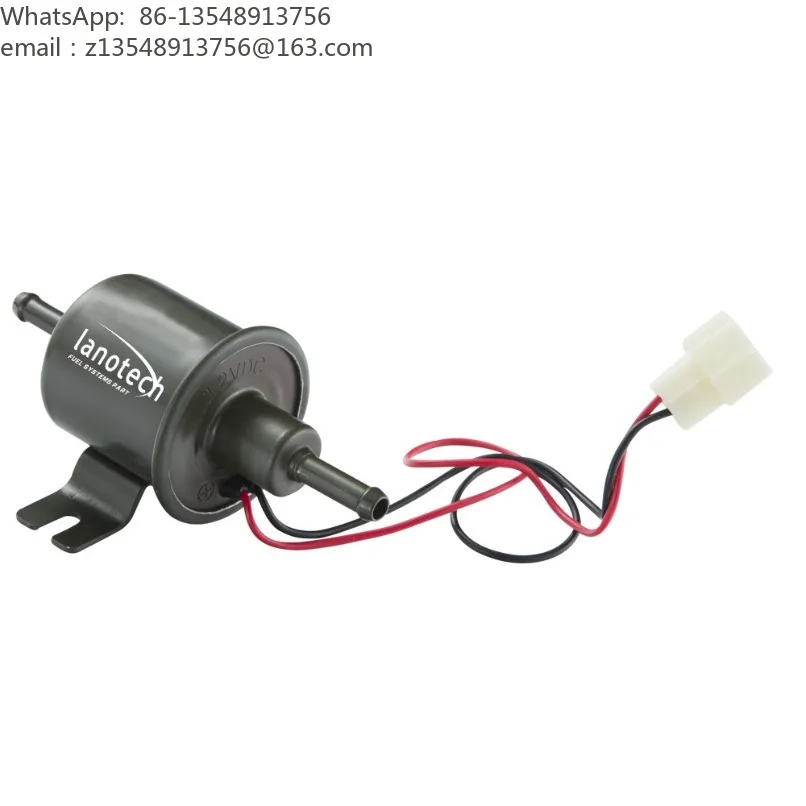 HEP‑02A 12V Low‑Pressure Electric Fuel Pump All Copper Coil External Transfer Pump for Excavator Automobile Repair Spare Parts