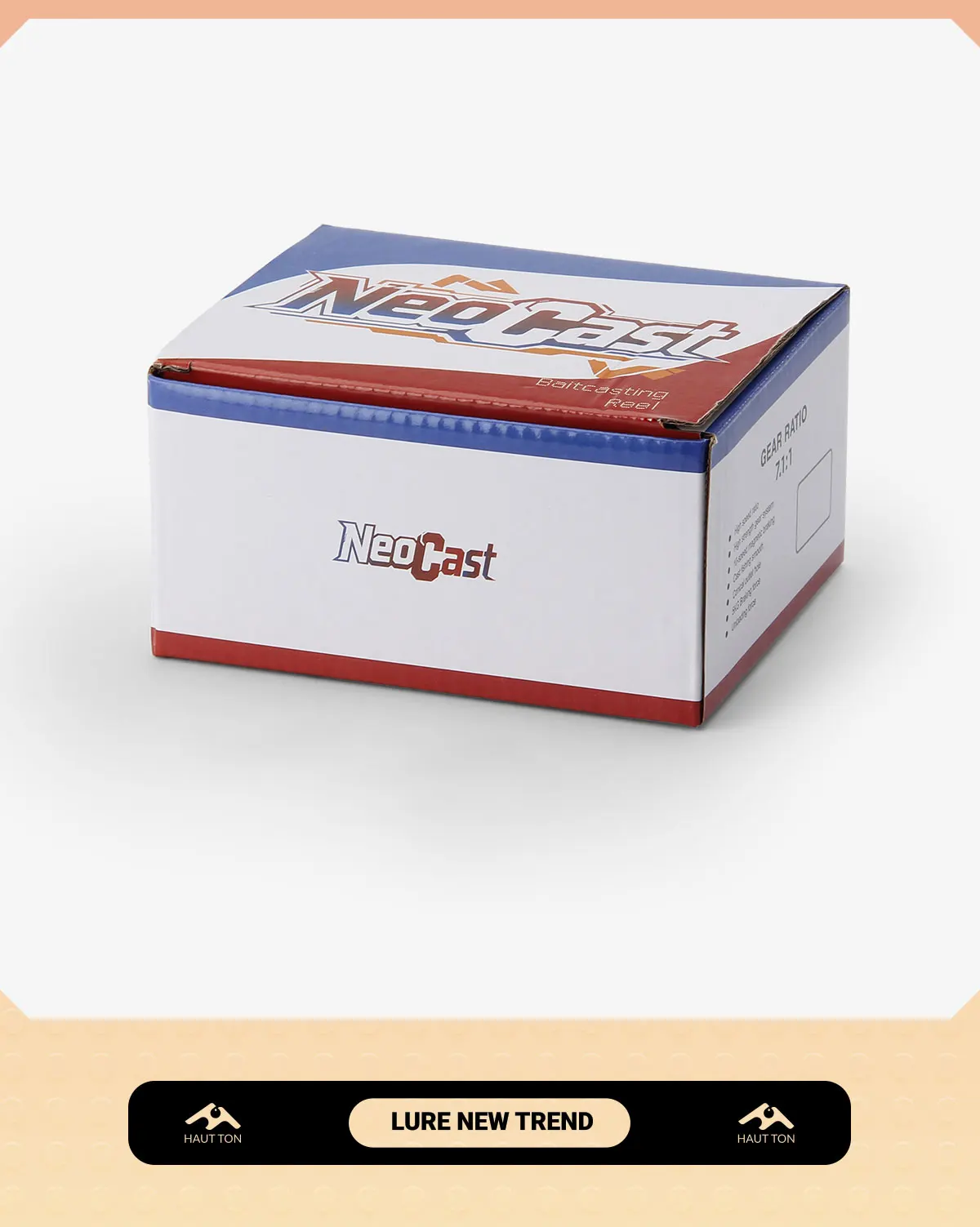 HAUT TON Baitcastingrolle 5 kg Max Drag 7,1:1 Übersetzungsverhältnis 3+1 Metalllager Ultraleicht glatt für Süßwasser-Salzwasser-Angelrolle – Detail 8