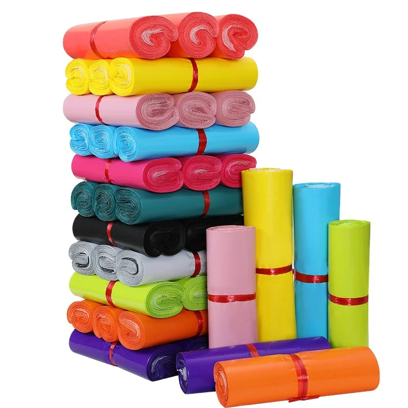 

100Pcs/Pack Plastic Courier Bag Express Packaging Bags Thicken Clothing Waterproof Mailing Bags Self Seal Envelope Pouch