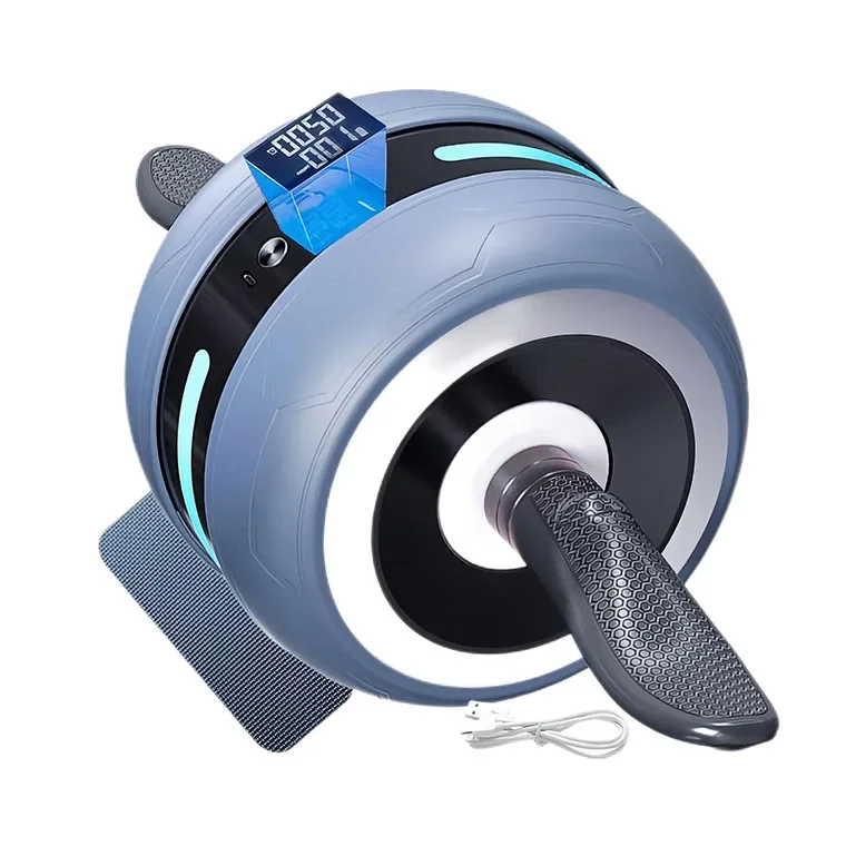 2023 Intelligent Belly Wheel Automatic Rebound Rechargeable Smart Ab Roller Wheel With Timer