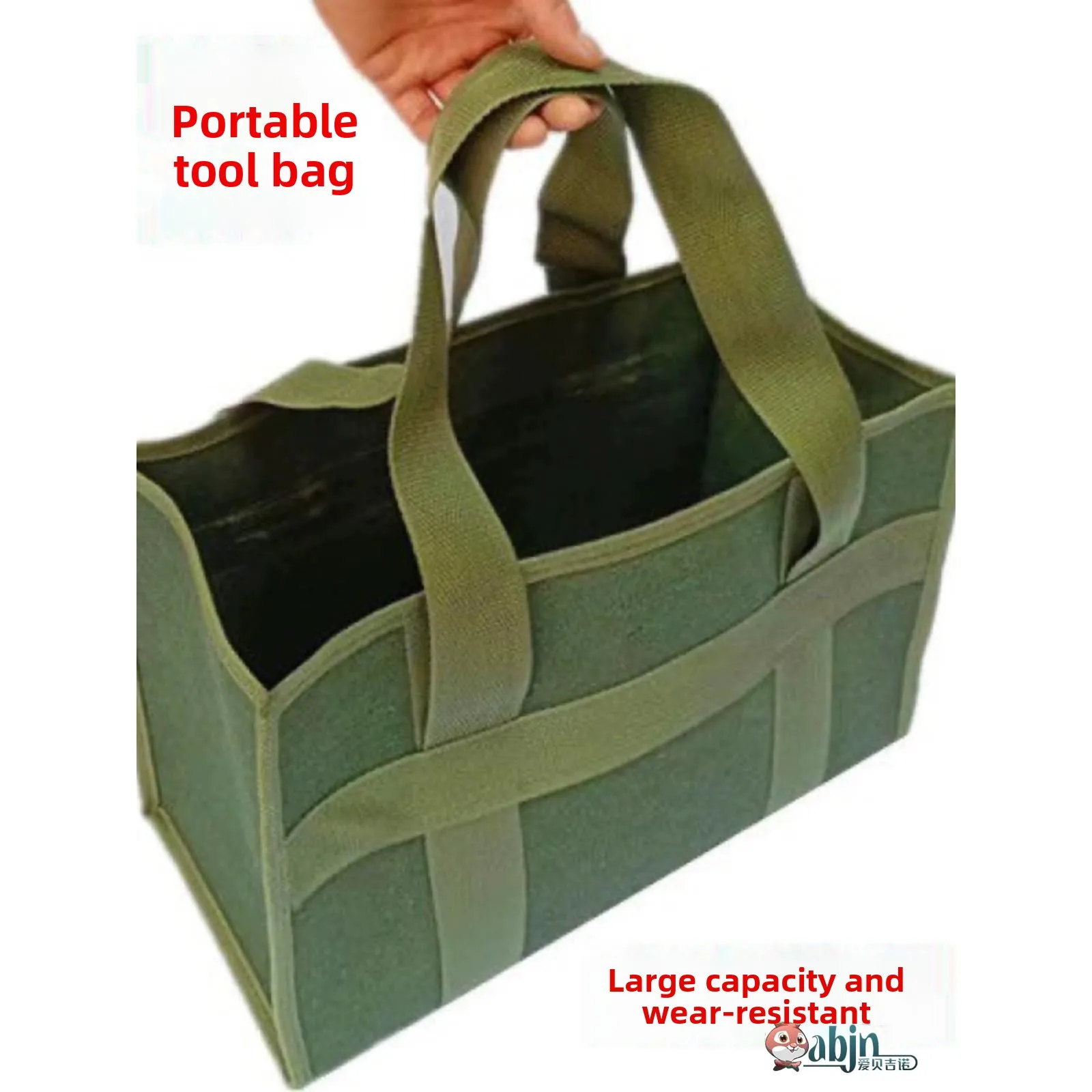 

Thiened Wear-Resistant Canvas Bag Large Capaci Open-Top Tool Box Portable Repair Worker ian Bag Hobo Handbag