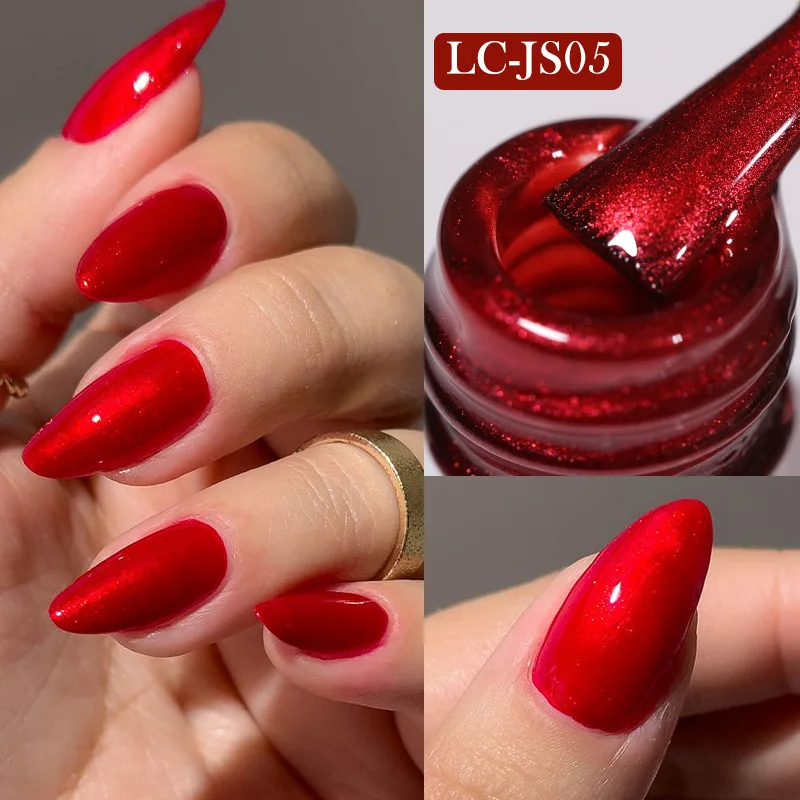 LILYCUTE-esmalte de uñas de Gel metálico con efecto espejo dorado, barniz de uñas semipermanente de estilo francés cromado superbrillante, 7ML