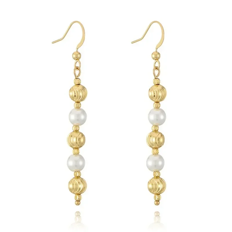 2025 2025 Handmade Bead Earring Circle Pearl Tassel Hand weaving Bohemia  Fashion Simplicity Beaded earrings