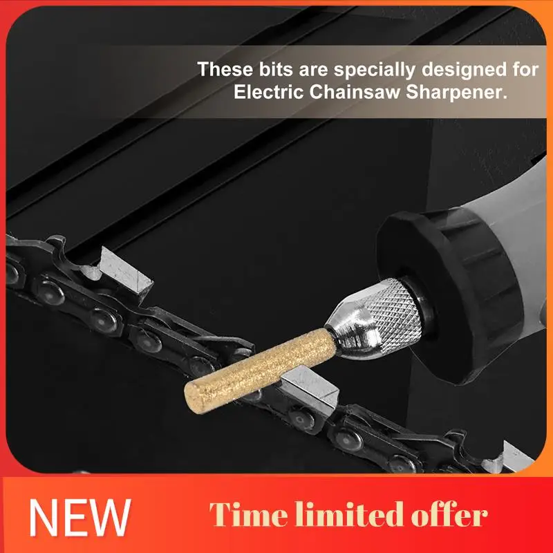 

ABRN-8Pcs High Hardness Diamond Chainsaw Sharpener-Stone File,Diamond Sharpening Wheels Chainsaw File