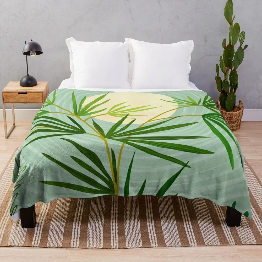 

Spring Desert Night Throw Blanket Machine Washable Soft Warm Blanket