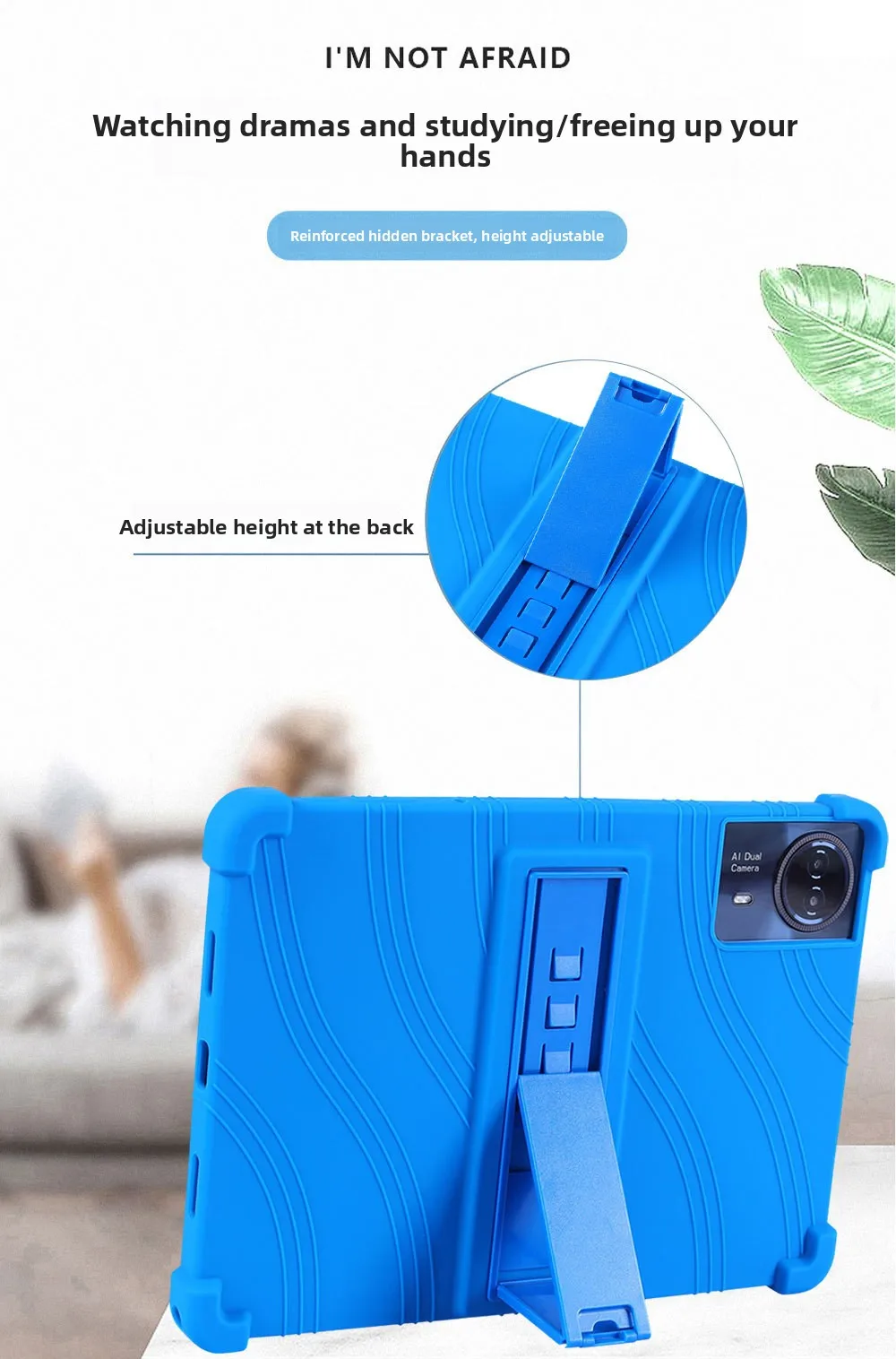 Stoßfeste TPU-Hülle für Teclast T50HD 11 TLA002, vollständig abdeckender Stoßfänger mit Kickstand-Airbag, mehrere Farben – Detail 3