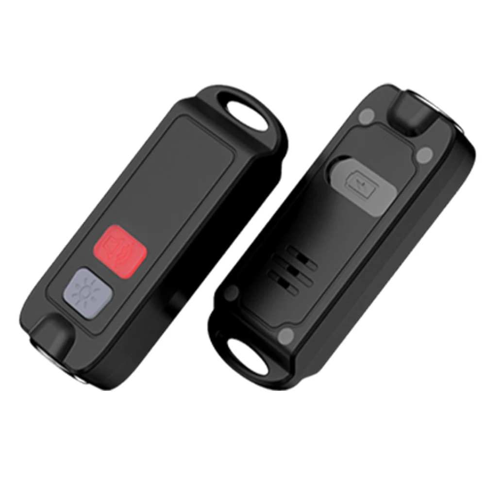 Сигнализация самообороны со светодиодной подсветкой, охранная сигнализация, перезаряжаемая аварийная сигнализация для женщин, пожилых детей, ночные бегуны