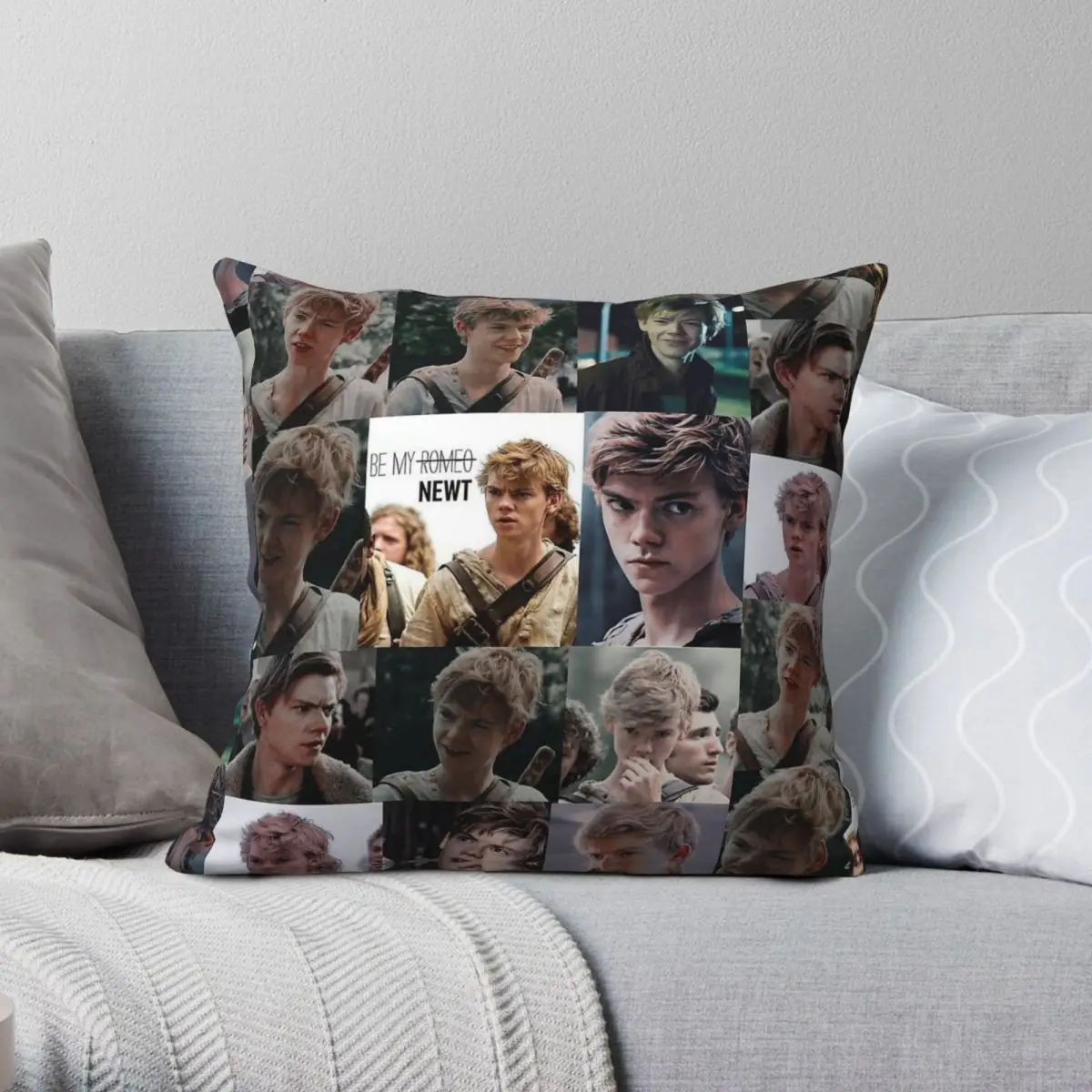 متاهة عداء نيوت ساحة المخدة البوليستر الكتان المخملية المطبوعة البريدي ديكور رمي كيس وسادة غطاء وسادة المنزل بالجملة #1