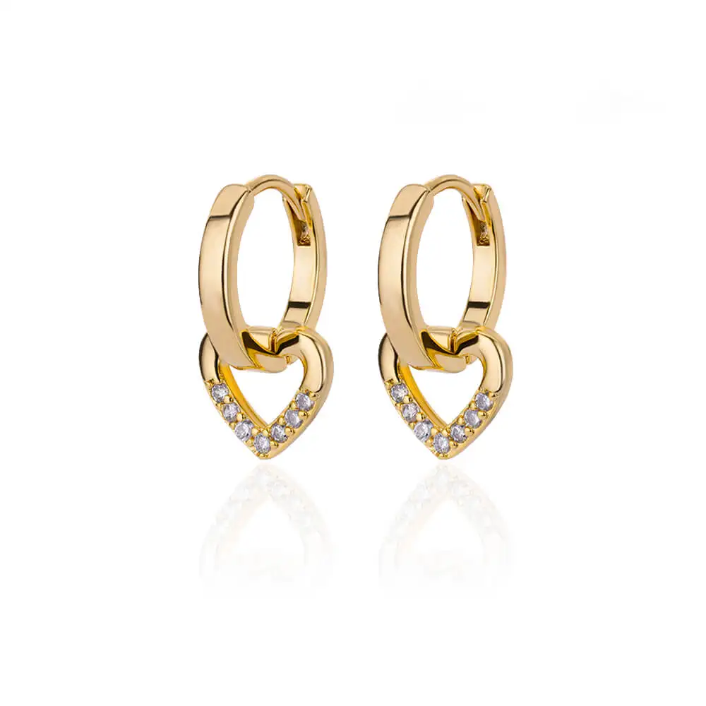 Women's Vintage Punk Round Baroque Pearl Circle Earrings