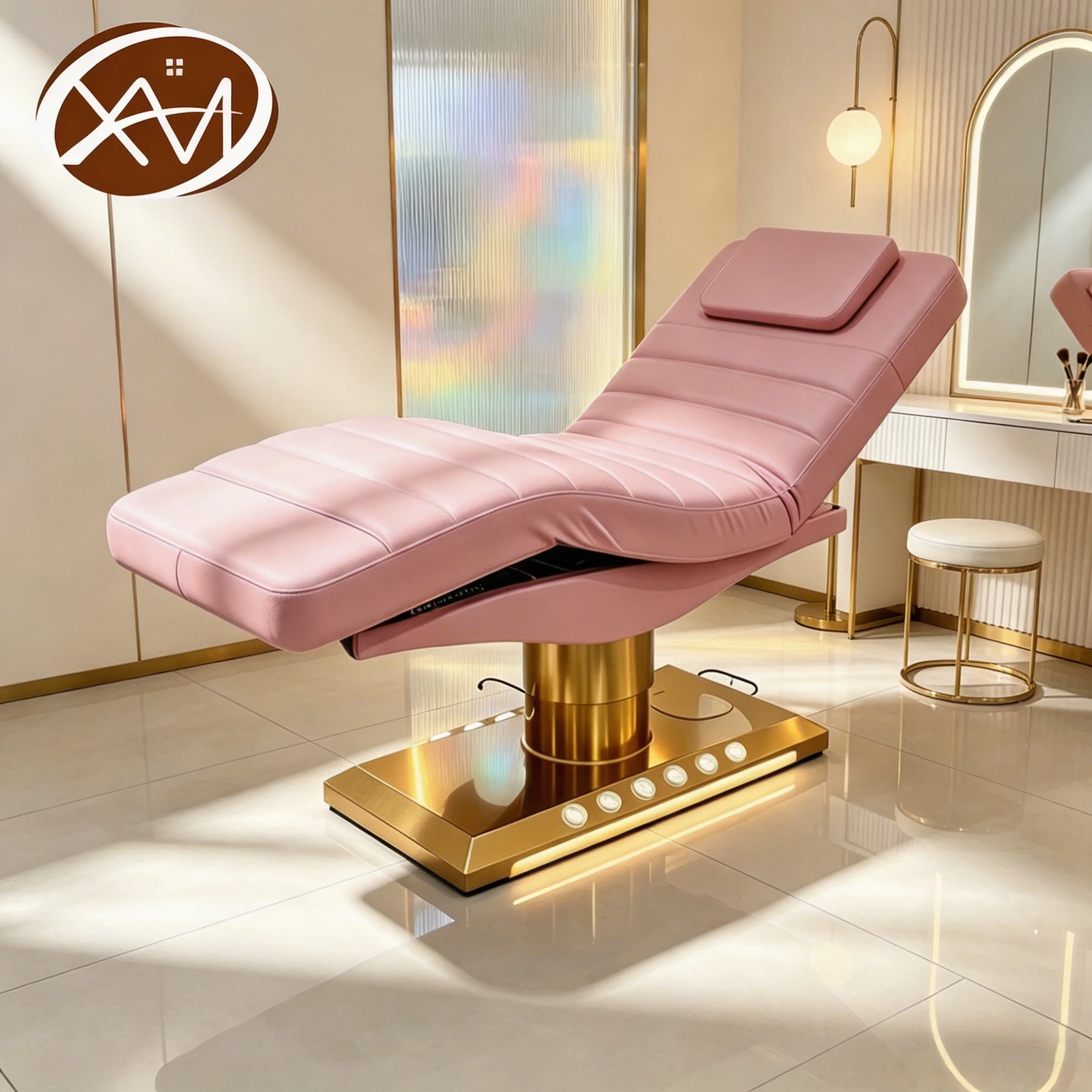 Modern Luxury 3-motor Electric Massage Bed Adjustable Beauty Care Medical Spa Beauty and Beauty Cosmetic Facial Bed