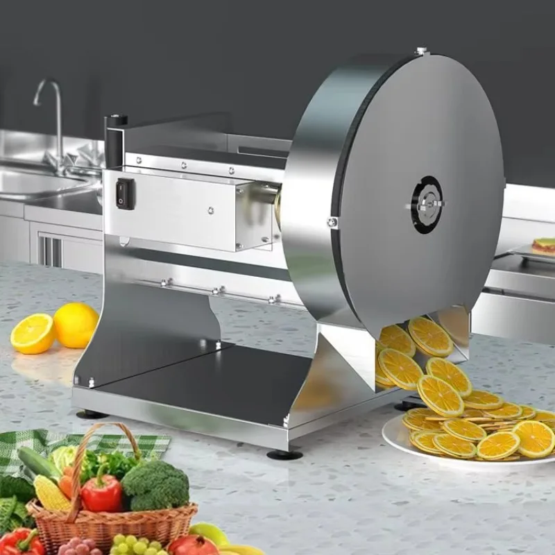 Automatic Electric Onion Potato Banana Lemon Mango Coconut Chips Fruit Vegetables Stainless Steel Cutting Machine Slicer