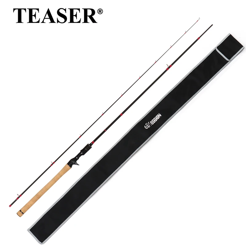 

TEASER Fuji Accessories 2.29m/7'5'' 2.46m/8'1'' High Carbon Fiber Fishing Rod Saltwater 2 Section Baitcasting Spinning Bass Pole