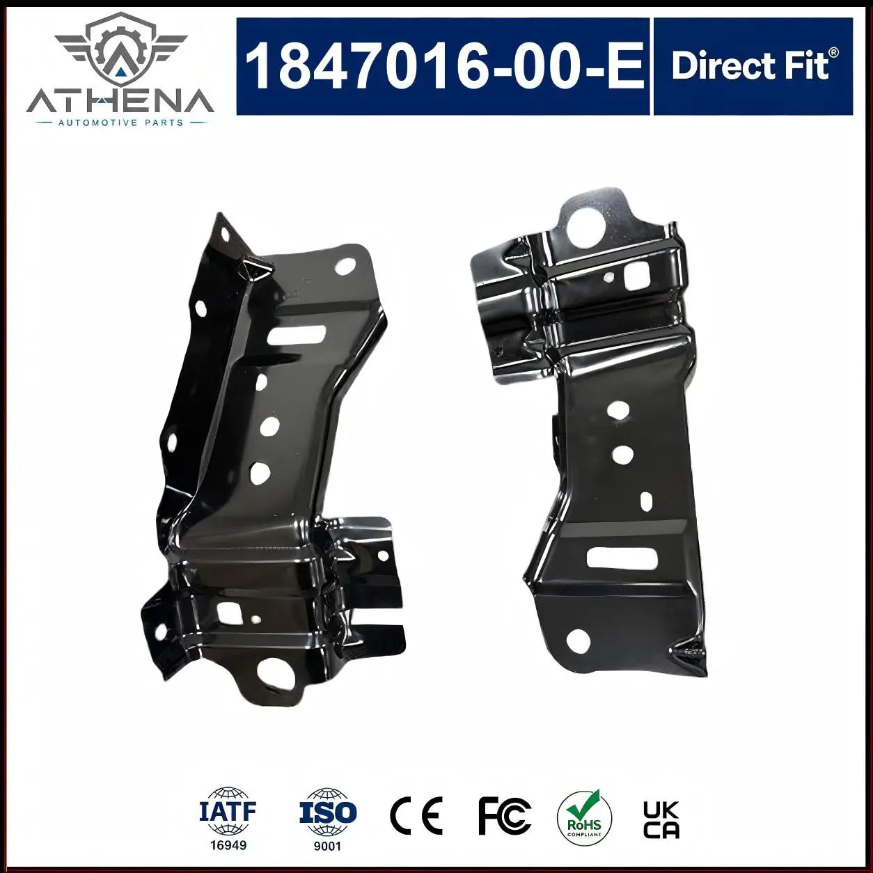 1847016-00-E 1847017-00-E Front Lower Crash Bar Bracket For Tesla Model 3 Highland -Up Front Bumper Lower Support Mount Bracket