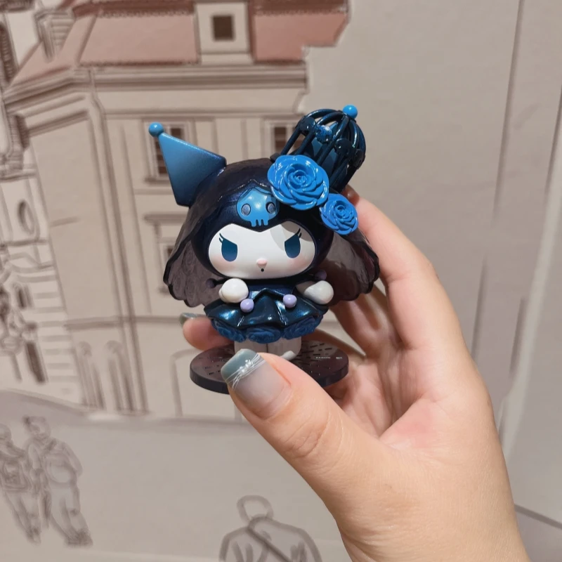 Nieuwe Sanrio Kuromi De Heks Feestcollectie Van Kuromi-Serie Figuur Schattige Tafelblad Ornamenten Voor Meisjes Verjaardag Kinderen Cadeau