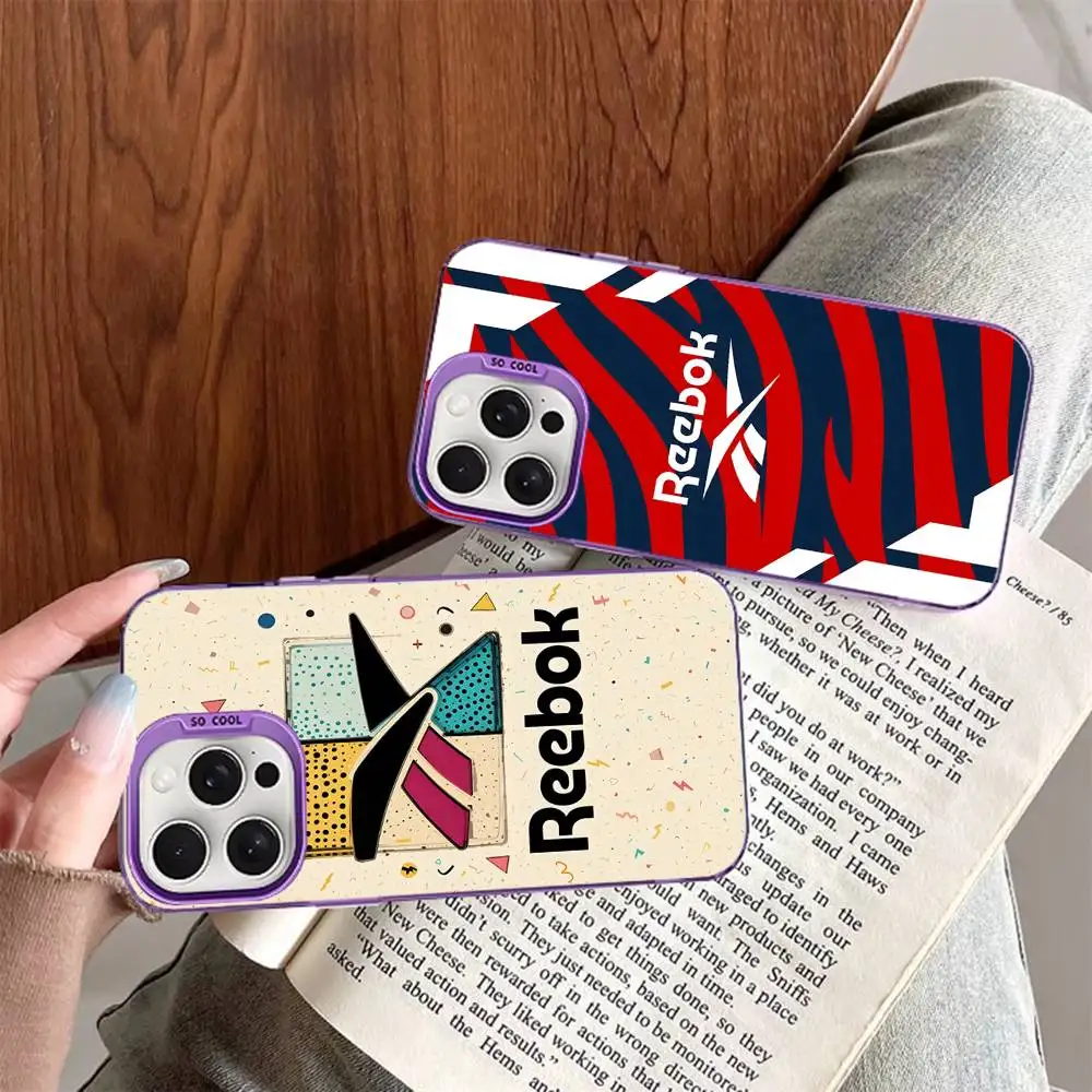 Classic Sports brand R-Reebok logo Color Phone Case For iPhone 17 16 15 14 13 12 11 Pro Max Plus Pro Shell view 4