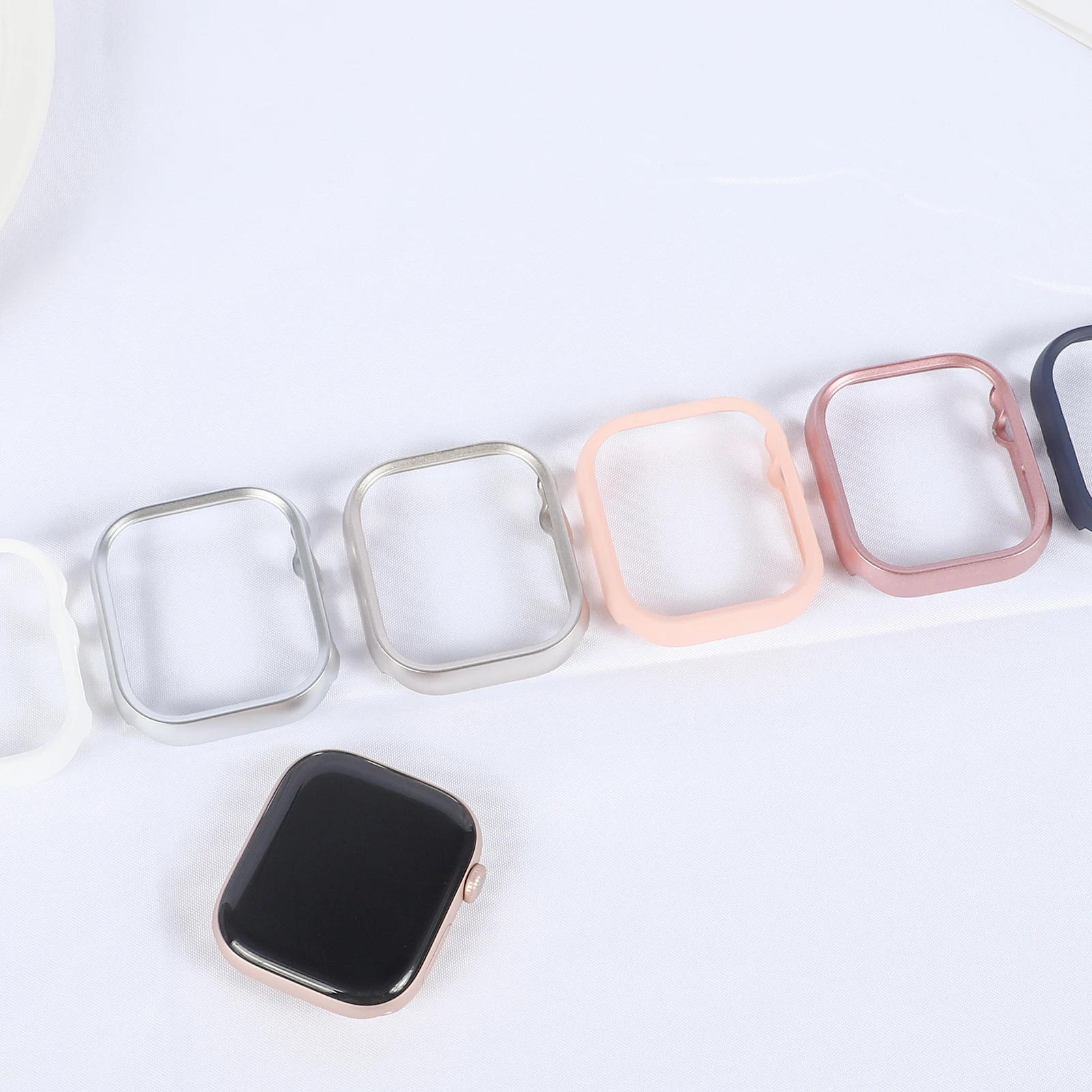 Cover For Apple Watch Case 46mm 42mm Series 11 10 Accessories Smartwatch Protector Hollow Hard PC Bumper shell iWatch Protective