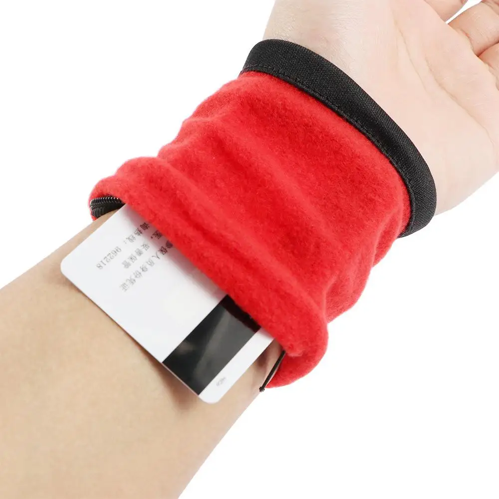 الصوف للجنسين زيبر الرياضة هدفين الذراع الفرقة العصابة معصمه حامي المعصم المحفظة #3