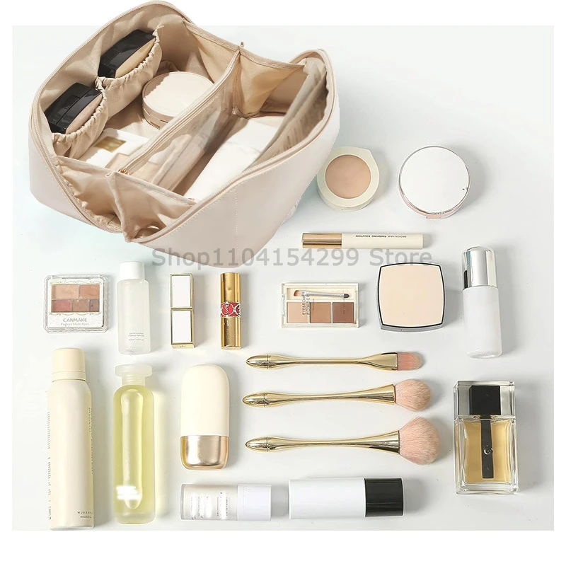 Makeup Organizer Female Toiletry Kit Bag Make Up Case Storage Pouch Luxury Lady Box, Cosmetic Bag, Organizer Bag for Travel Zip