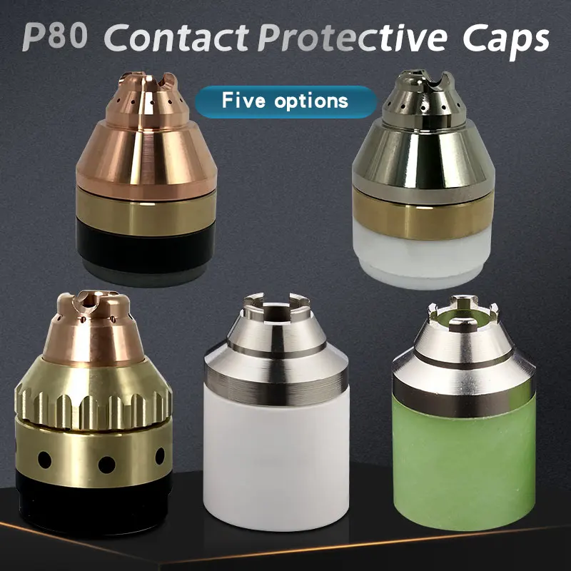 P80 P-80 Contact Protective Cap Shield Cap CNC Plasma Cutting Torch Accessories Nozzle Protective-Cover Contactable Hand Hold